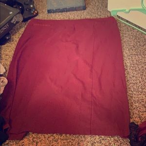 Burgundy New York and company skirt